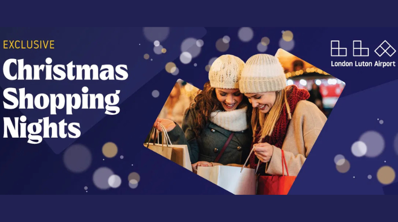 Christmas shopping nights at London Luton Airport