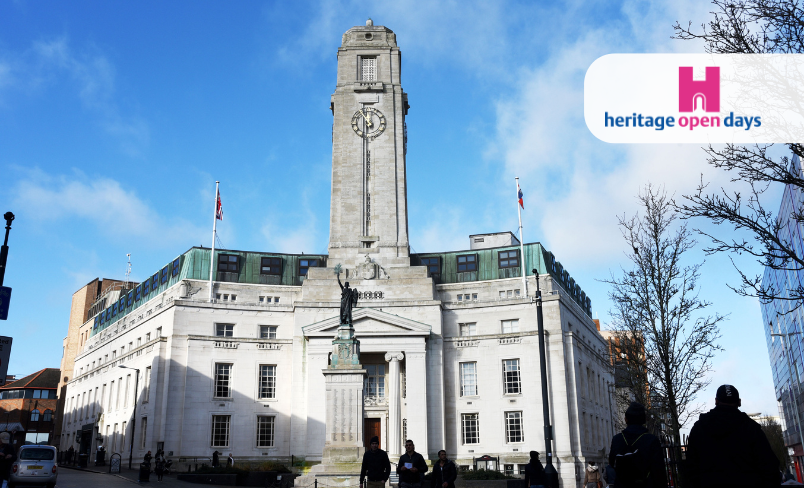 Exterior of Luton Town Hall